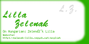 lilla zelenak business card